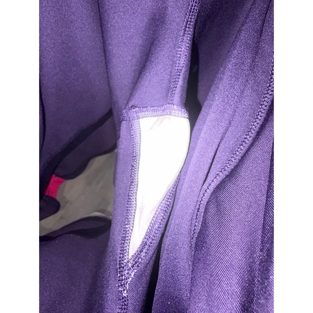 Nike Golf Tour Performance Dri-FIT Skort Purple Pink Stripe Womens XL